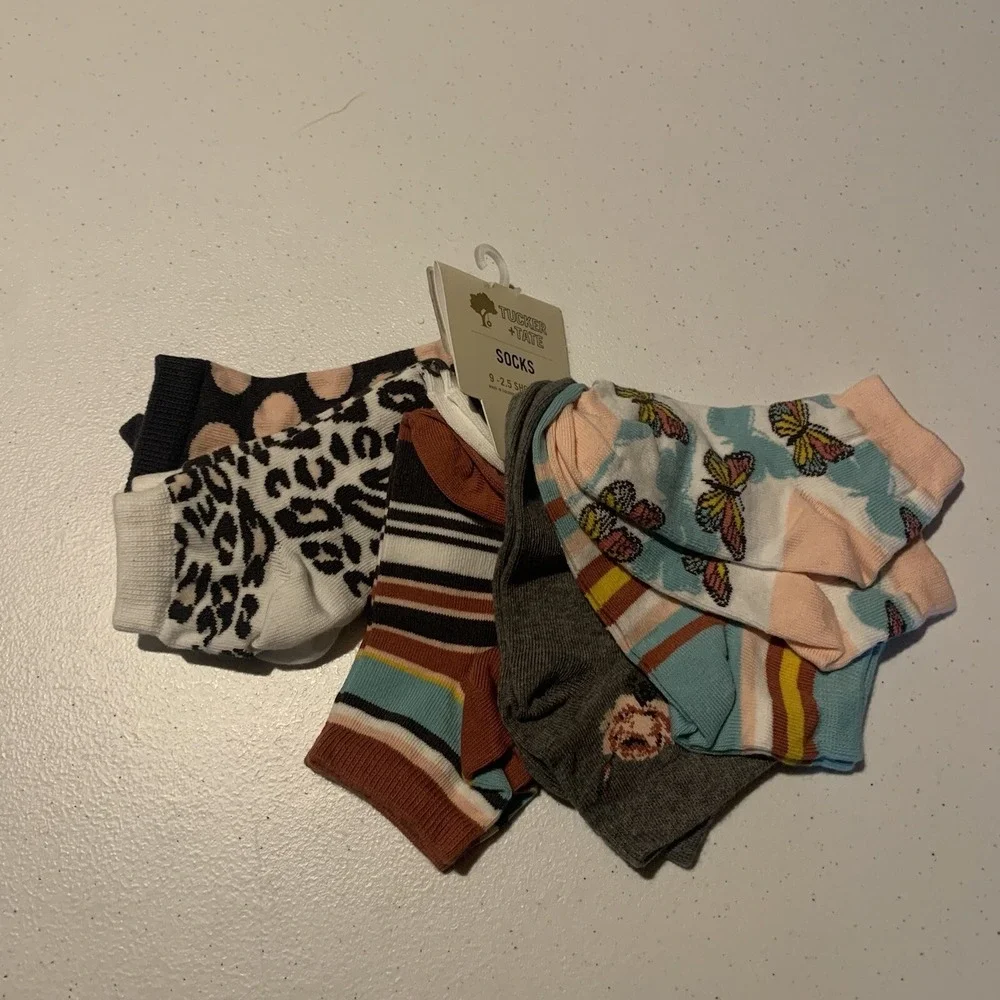 TUCKER‎ + TATE Kids' 6-Pack Low Cut Socks Shoe Size 9-2.5 NWT 5180